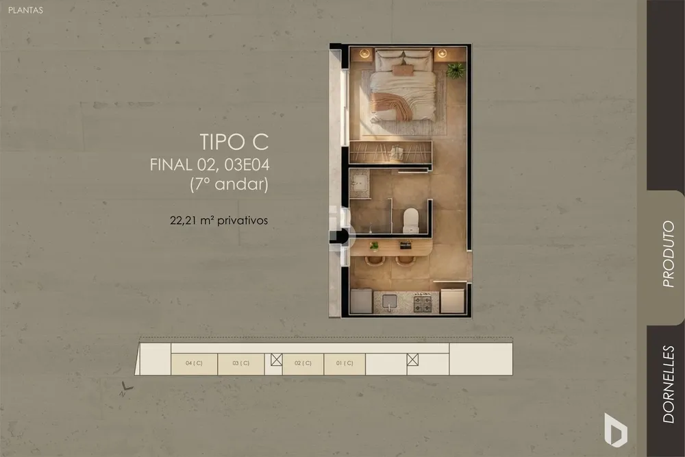 Apartamento, 1 quarto, 20 m² - Foto 8