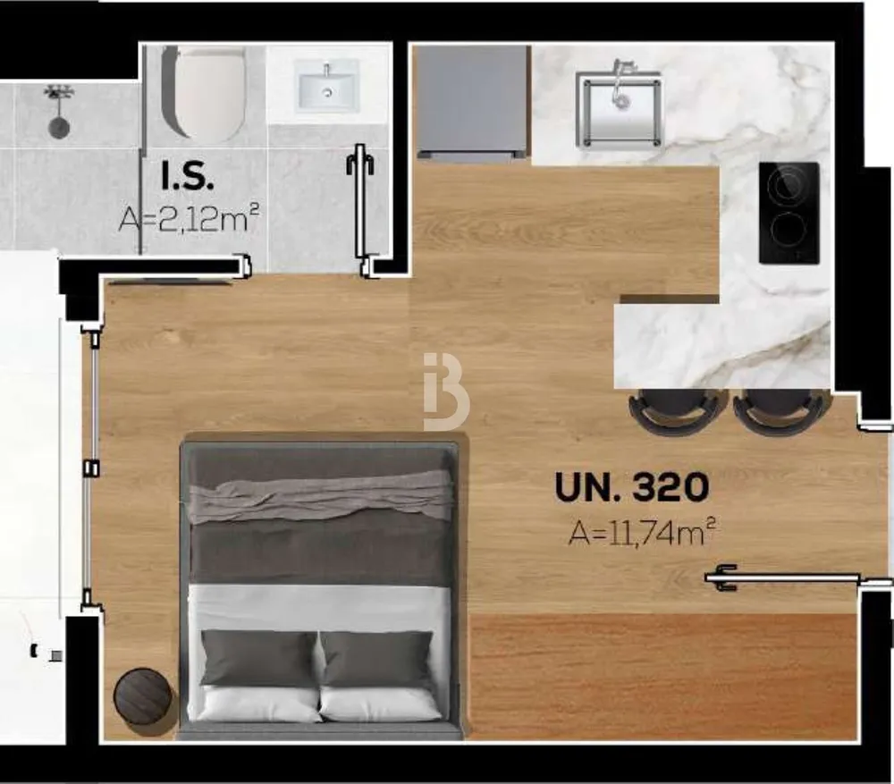 Apartamento, 1 quarto, 20 m² - Foto 16