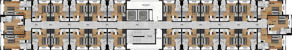Apartamento, 1 quarto, 20 m² - Foto 12