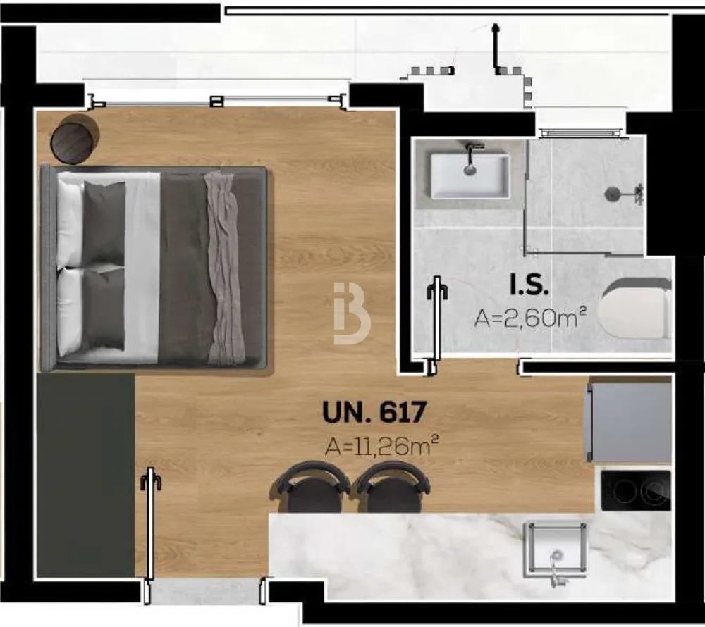Apartamento, 1 quarto, 20 m² - Foto 15