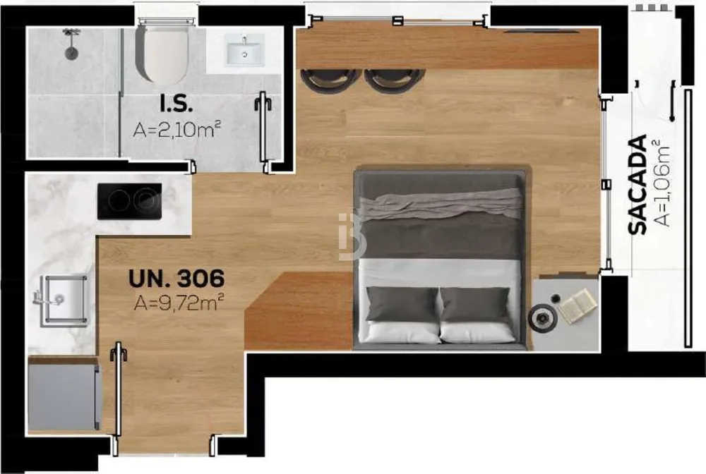 Apartamento, 1 quarto, 20 m² - Foto 14