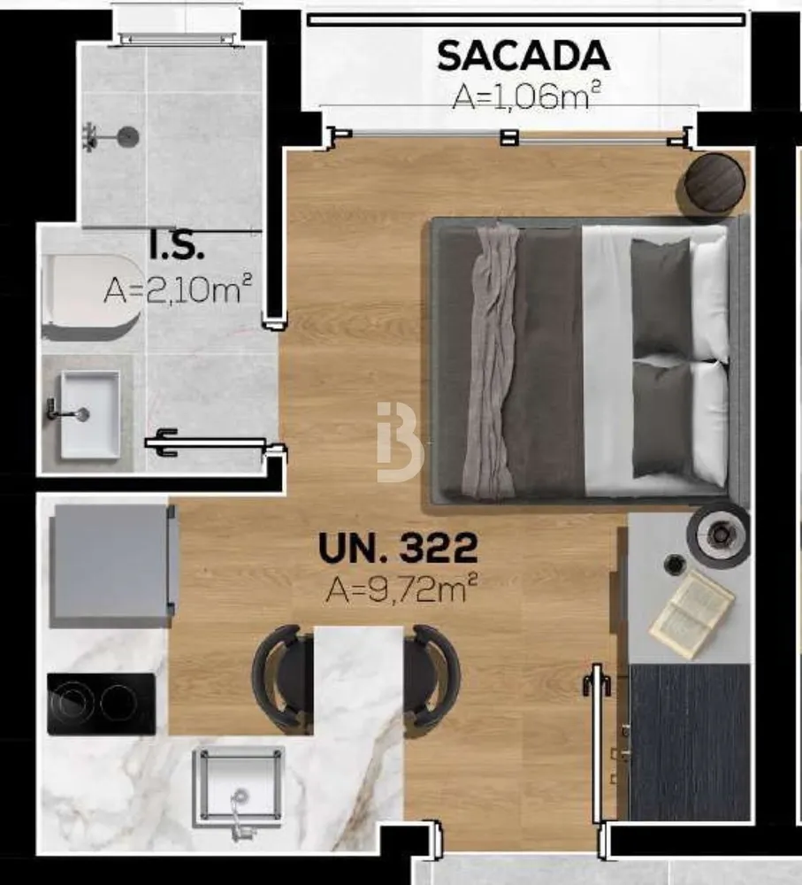 Apartamento, 1 quarto, 20 m² - Foto 13