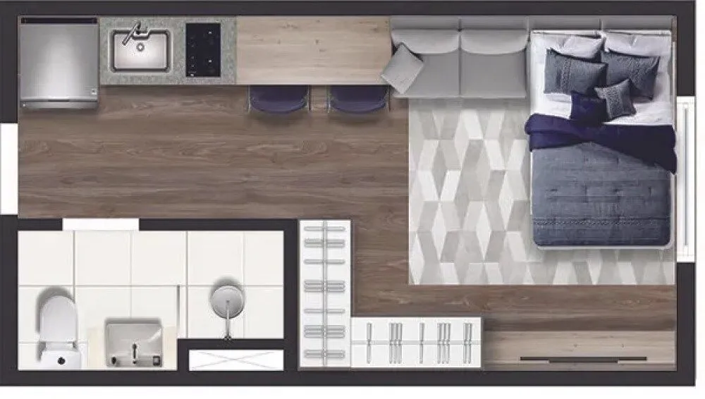 Apartamento, 1 quarto, 29 m² - Foto 12