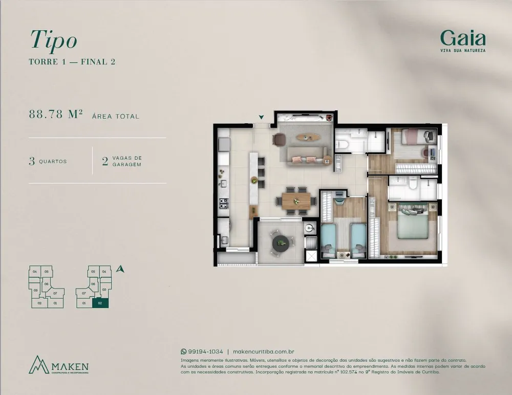 Apartamento, 2 quartos, 68 m² - Foto 12