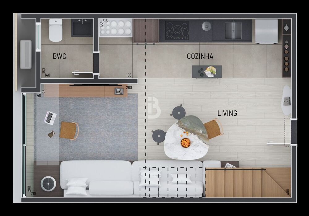Apartamento, 1 quarto, 30 m² - Foto 1
