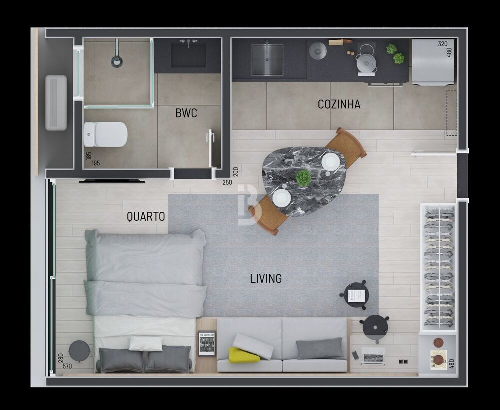 Apartamento, 1 quarto, 30 m² - Foto 8