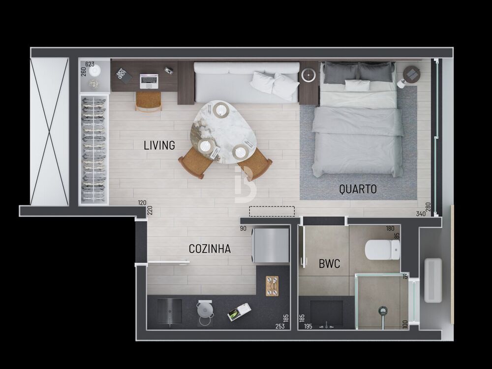 Apartamento, 1 quarto, 30 m² - Foto 5