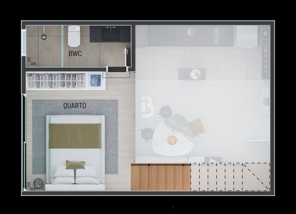 Apartamento, 1 quarto, 30 m² - Foto 12