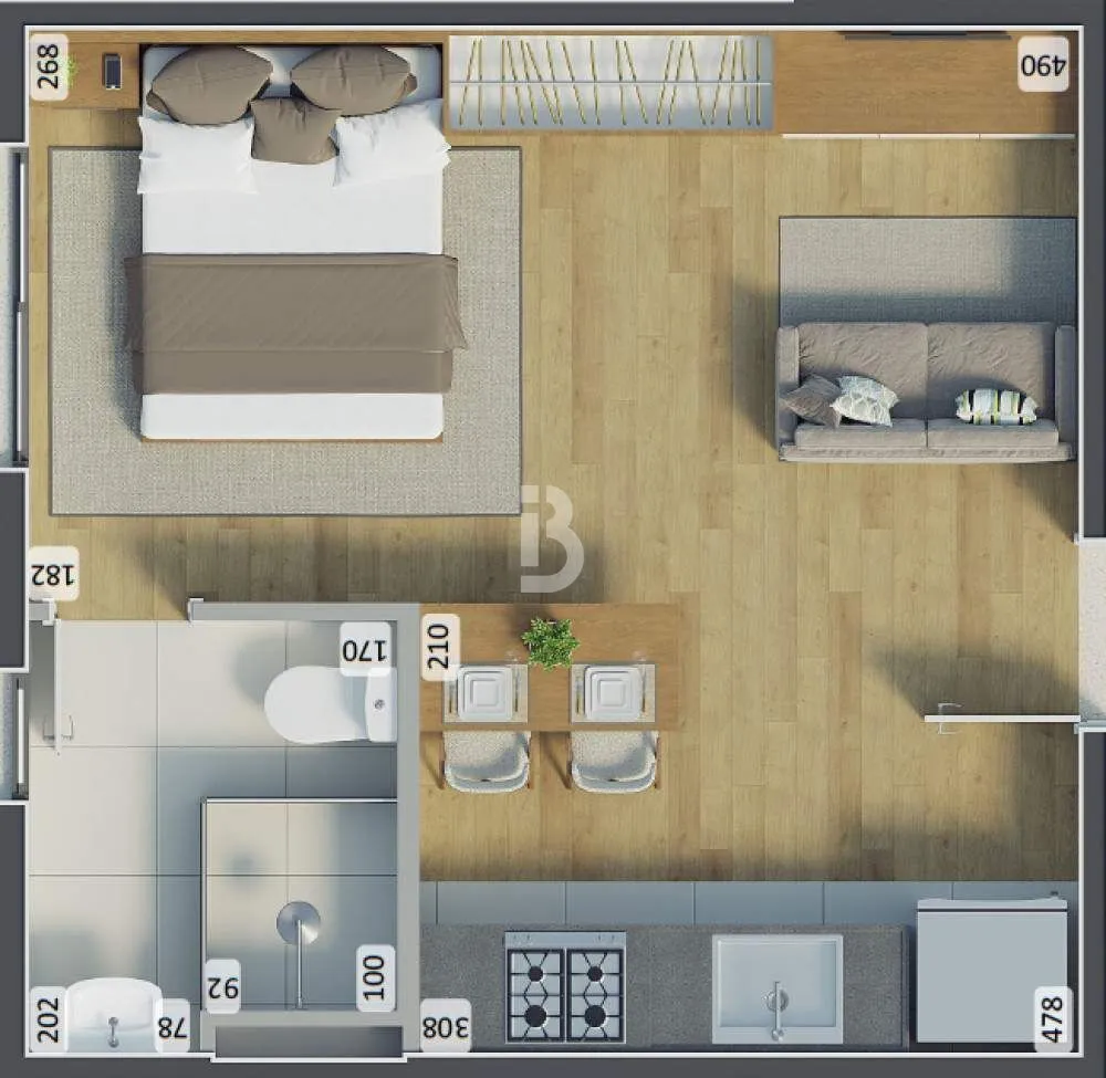 Apartamento, 2 quartos, 35 m² - Foto 4
