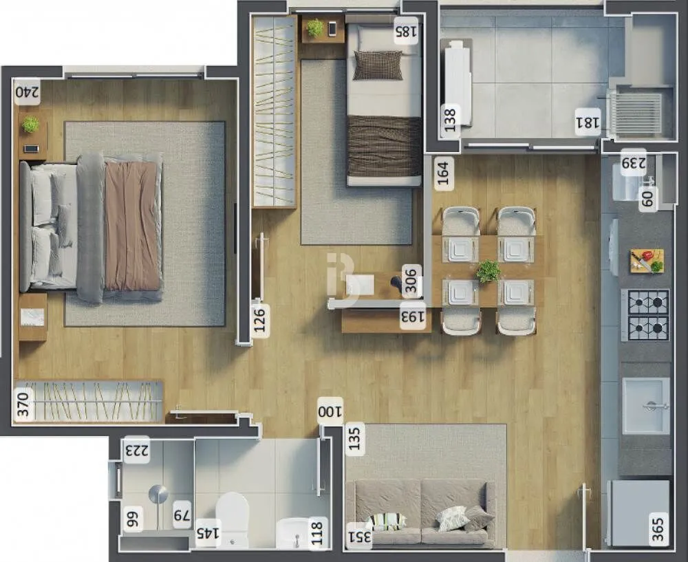 Apartamento, 2 quartos, 35 m² - Foto 11