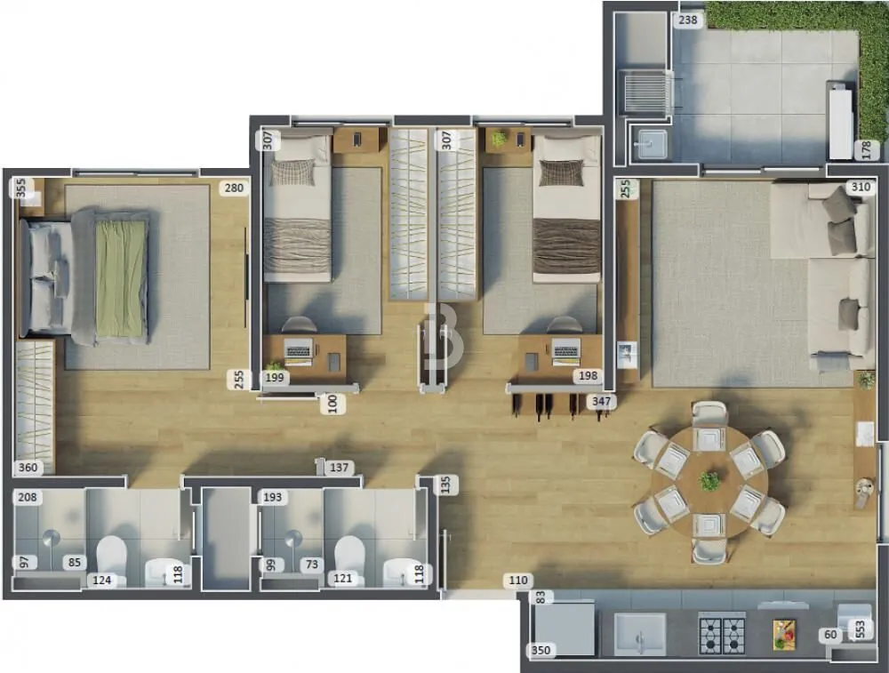 Apartamento, 2 quartos, 35 m² - Foto 15