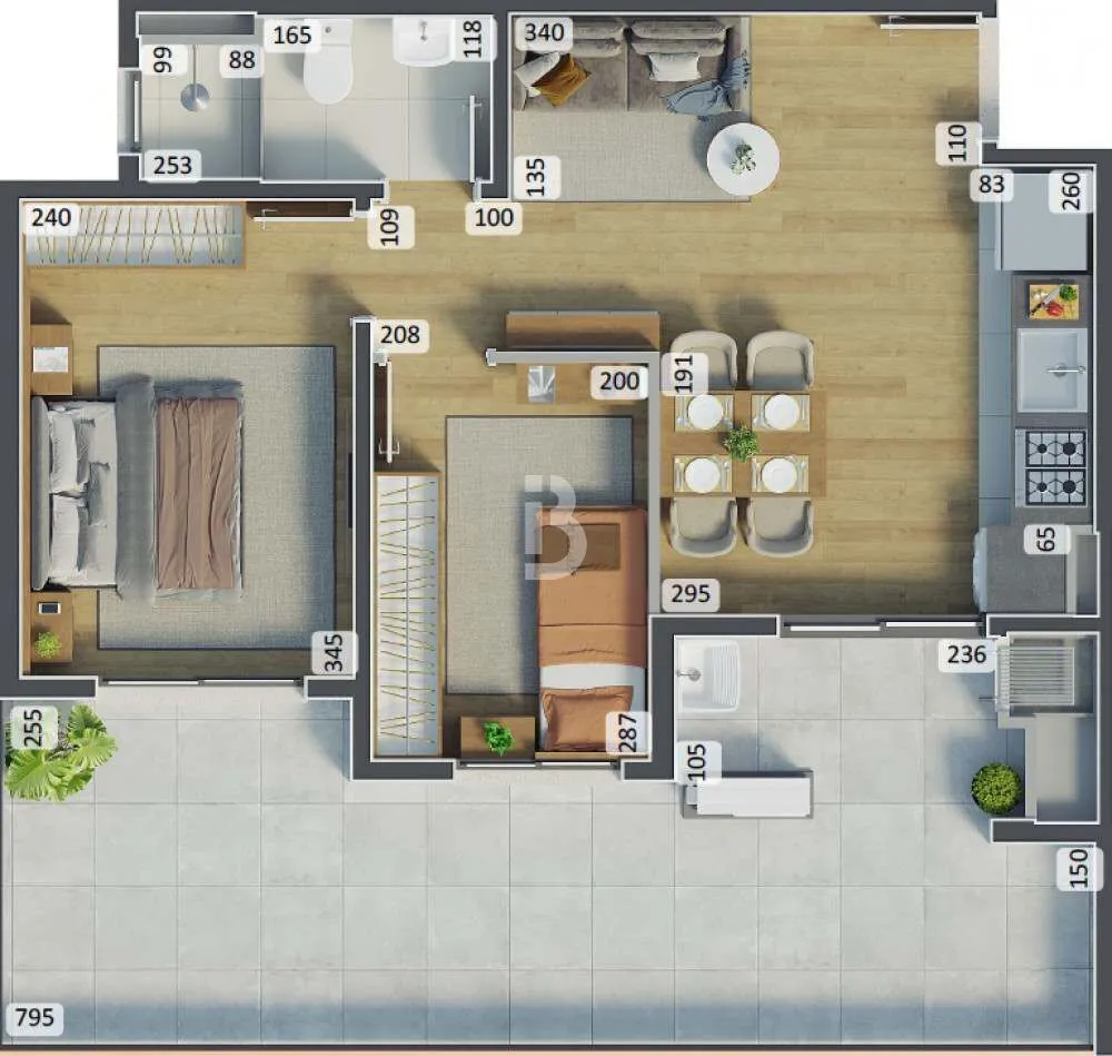 Apartamento, 2 quartos, 35 m² - Foto 12