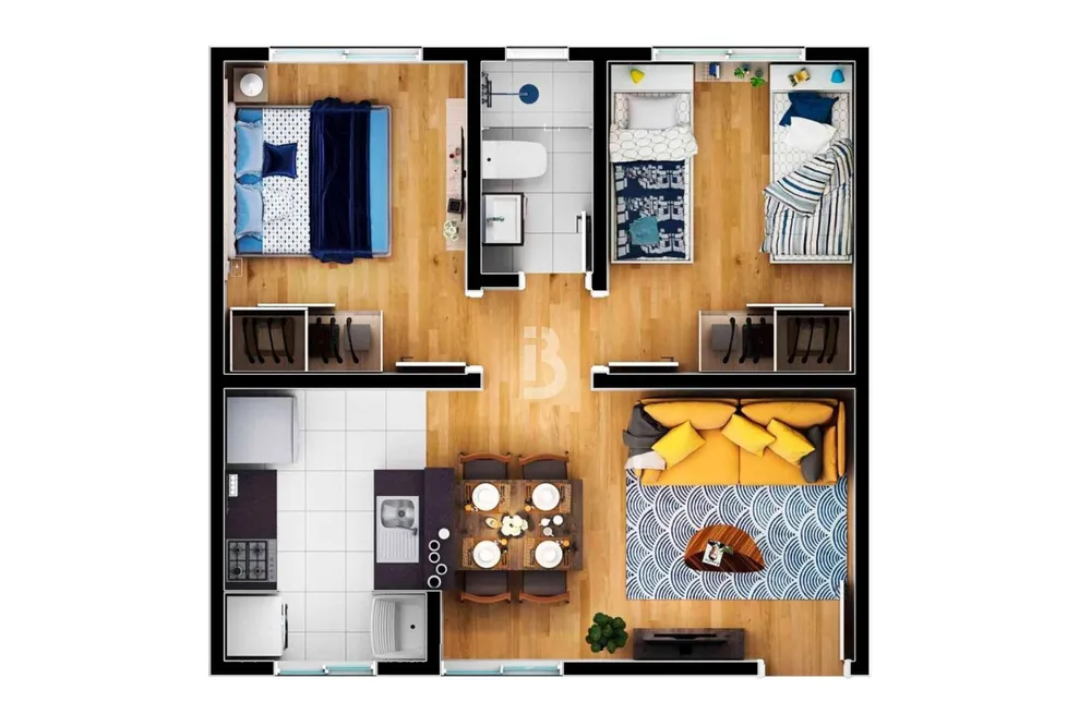 Apartamento, 2 quartos, 40 m² - Foto 1