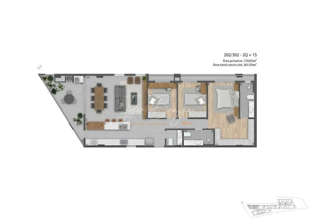 Apartamento, 2 quartos, 164 m² - Foto 8