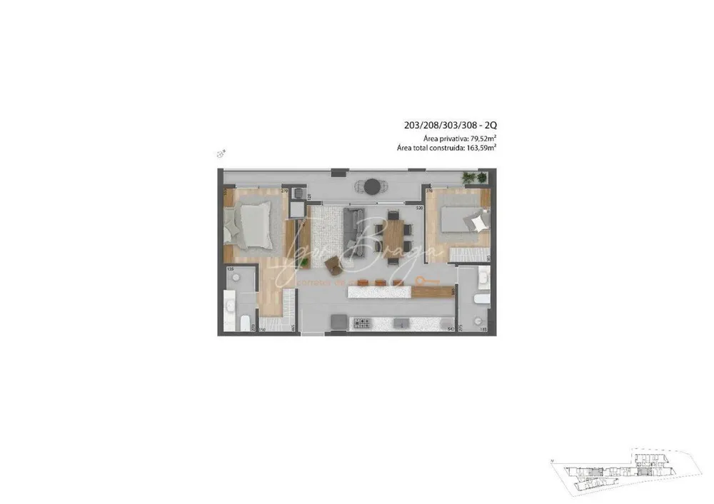 Apartamento, 2 quartos, 164 m² - Foto 9