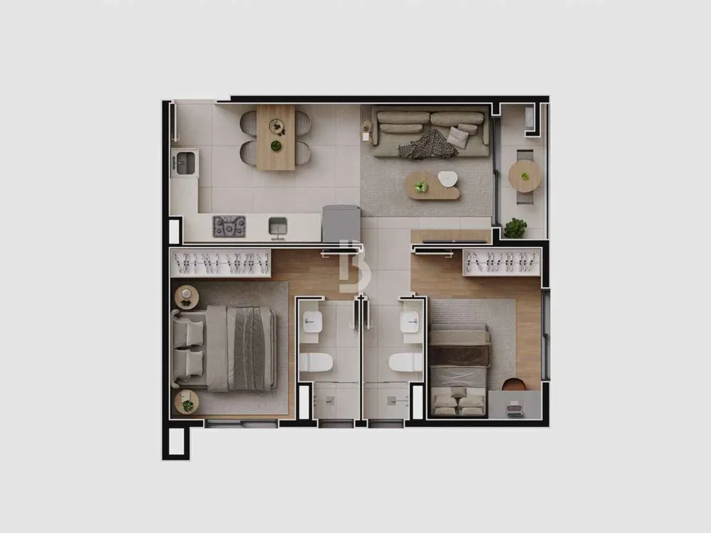 Apartamento, 2 quartos, 57 m² - Foto 15