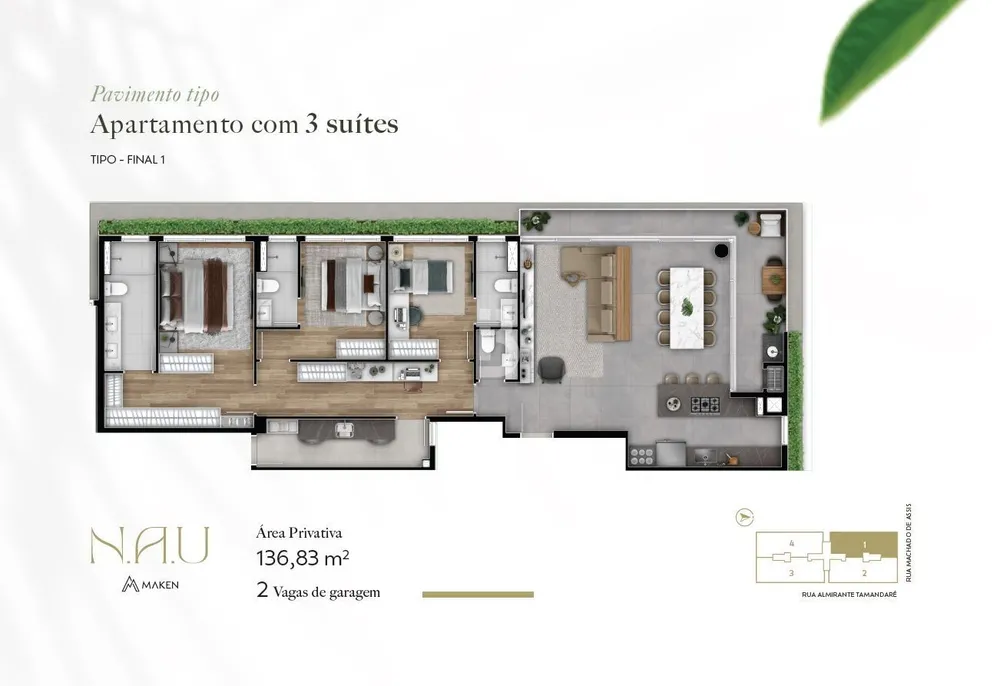 Apartamento, 3 quartos, 146 m² - Foto 3