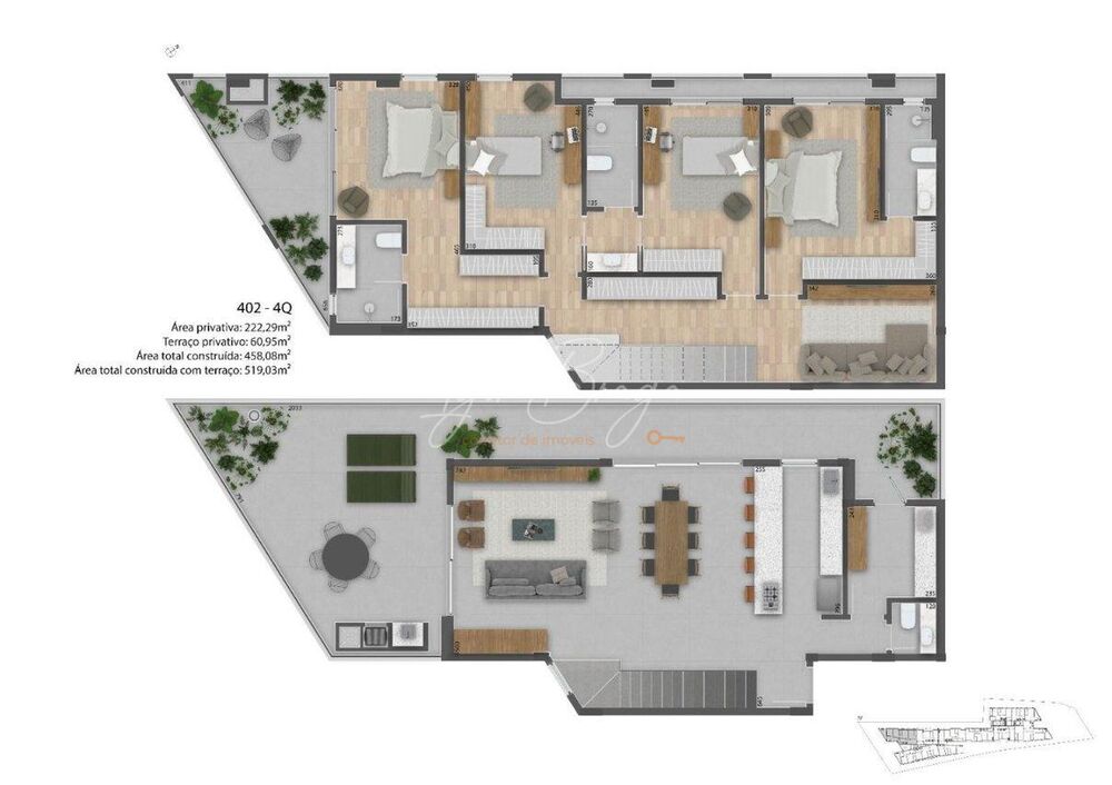 Apartamento, 3 quartos, 262 m² - Foto 3