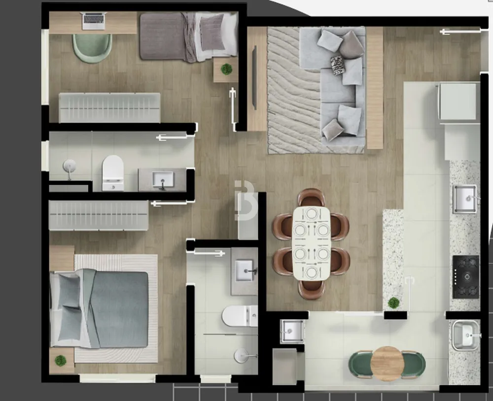 Apartamento, 2 quartos, 60 m² - Foto 13