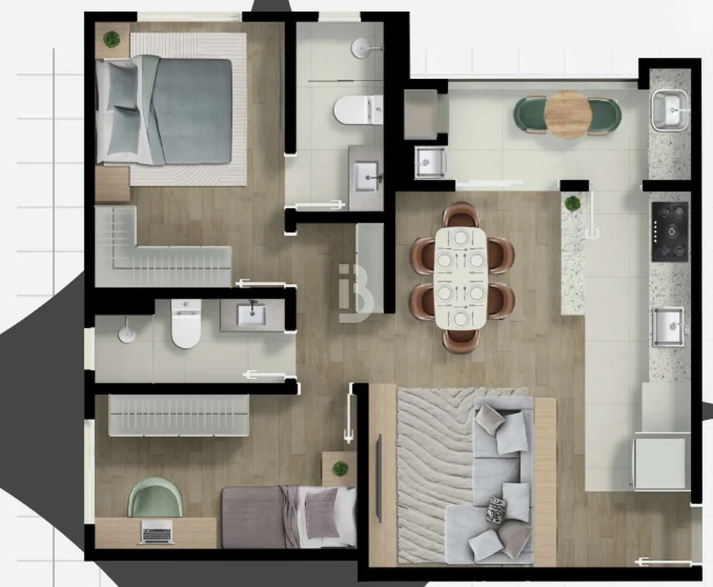 Apartamento, 2 quartos, 60 m² - Foto 14