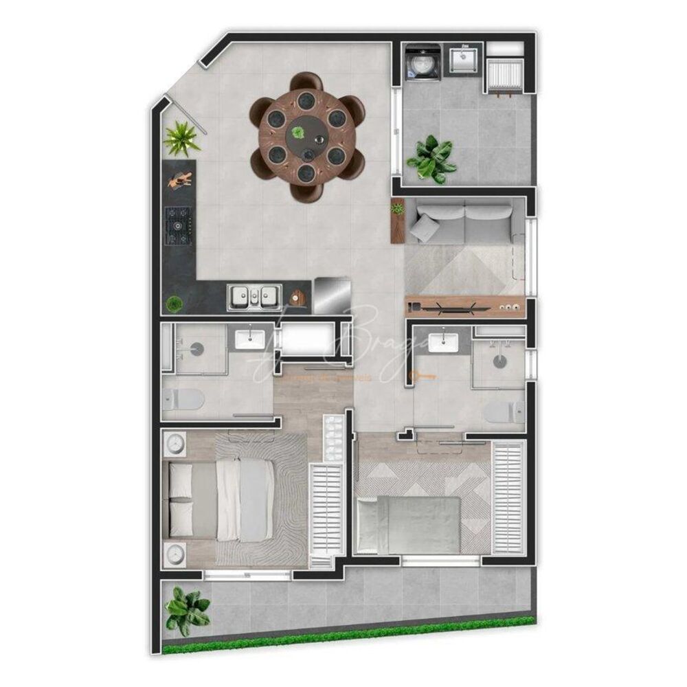 Apartamento à venda com 2 quartos - Foto 4