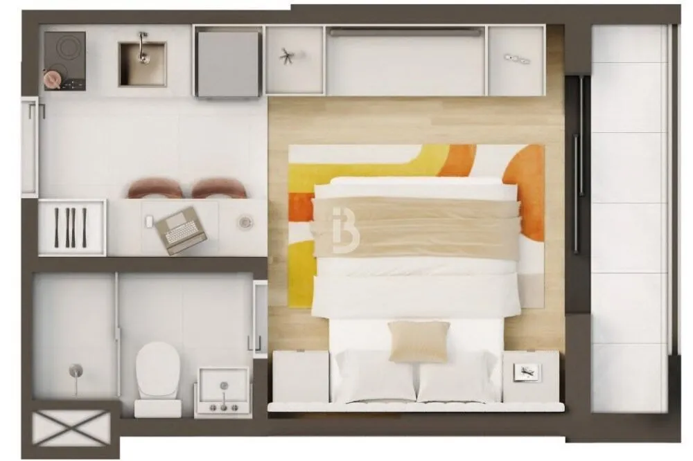 Apartamento, 1 quarto, 20 m² - Foto 14