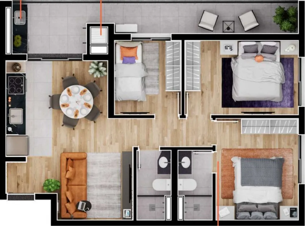 Apartamento, 2 quartos, 58 m² - Foto 12