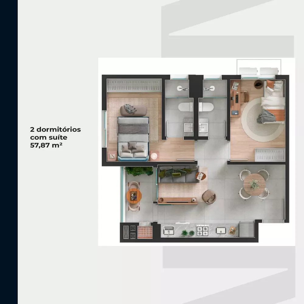 Apartamento, 1 quarto, 33 m² - Foto 9