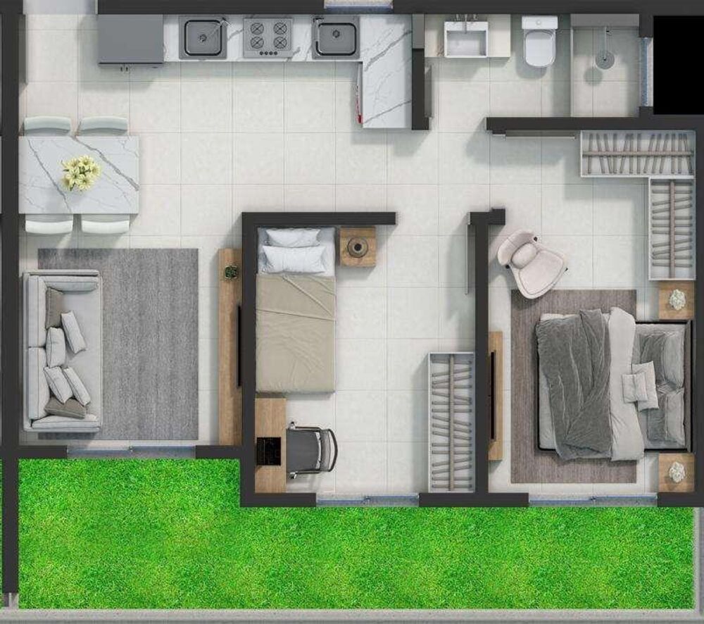 Apartamento, 2 quartos, 58 m² - Foto 4