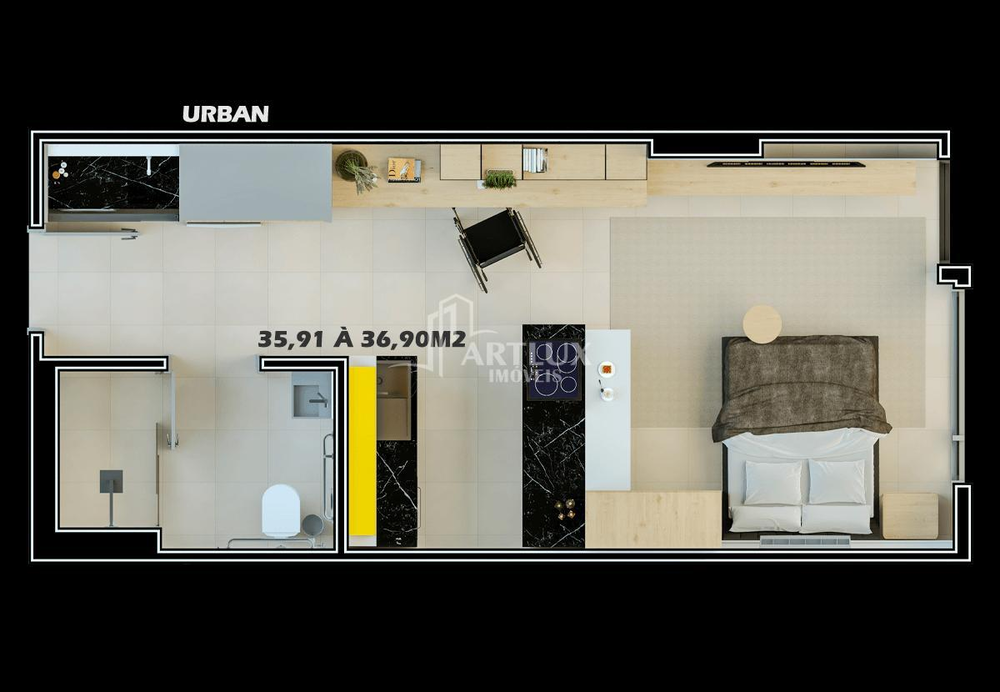 Apartamento, 1 quarto, 52 m² - Foto 14