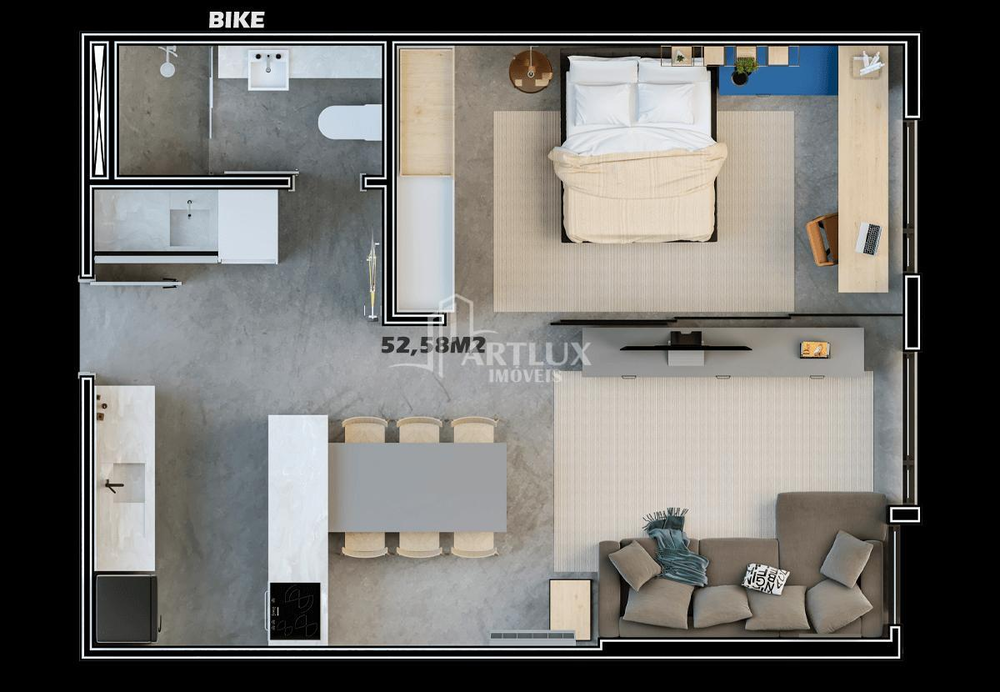 Apartamento, 1 quarto, 52 m² - Foto 30