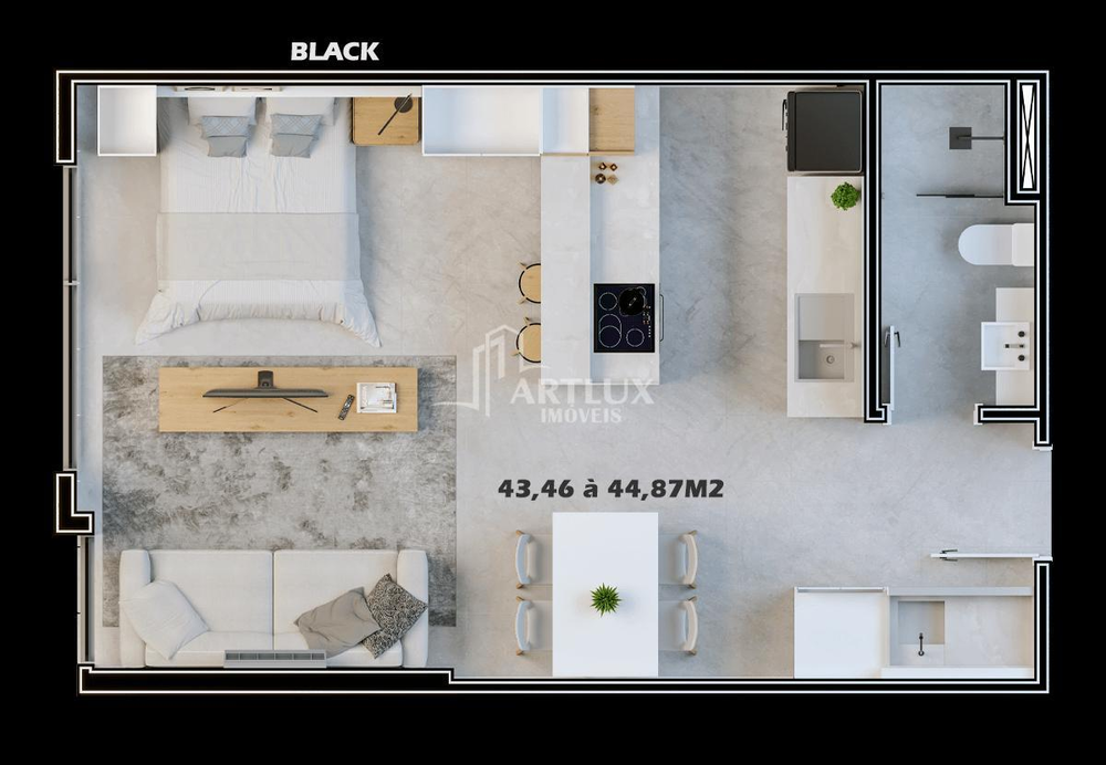 Apartamento, 1 quarto, 52 m² - Foto 38