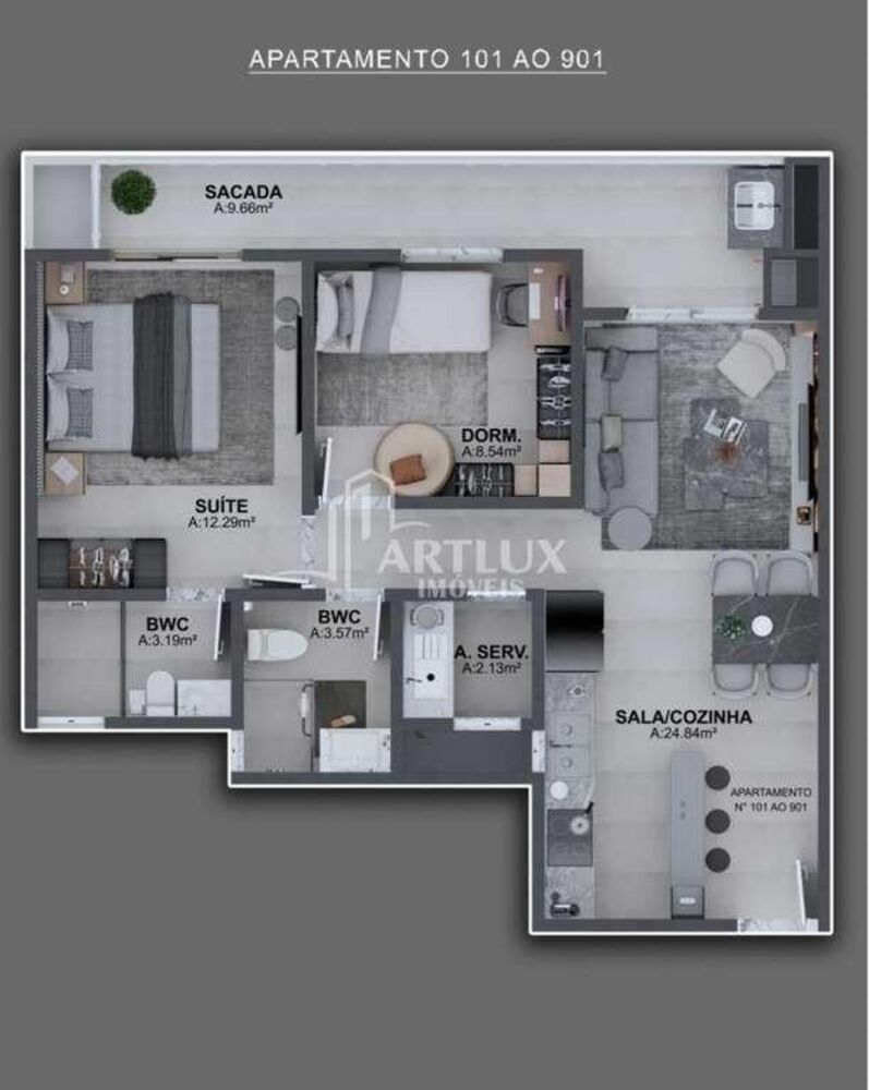 Apartamento, 3 quartos, 91 m² - Foto 23