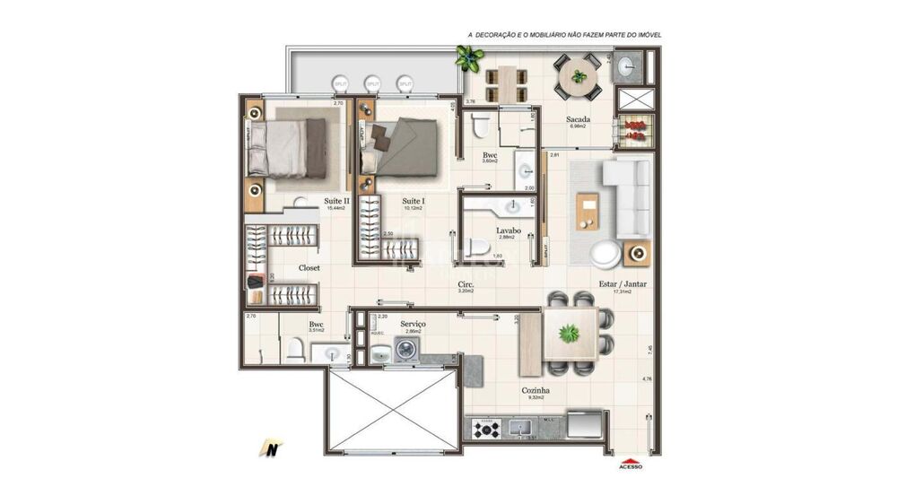 Apartamento, 2 quartos, 89 m² - Foto 16