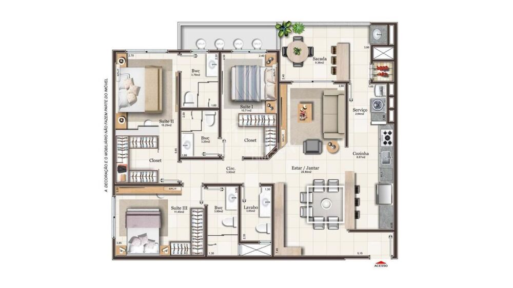 Apartamento, 2 quartos, 89 m² - Foto 1
