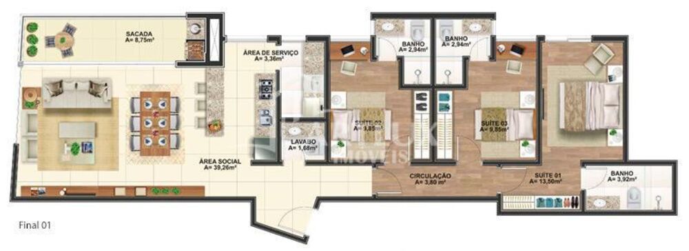 Apartamento, 3 quartos, 108 m² - Foto 12