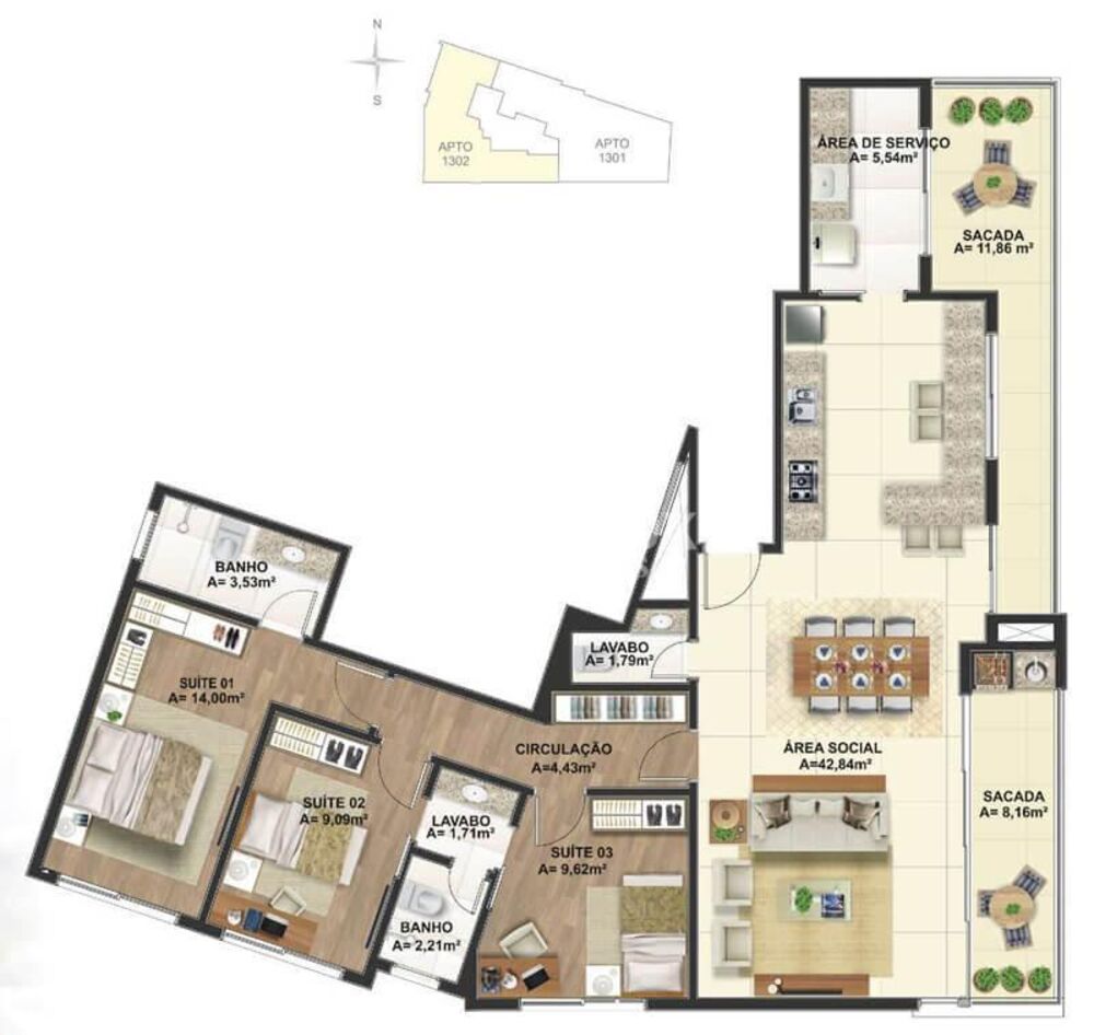 Apartamento, 3 quartos, 108 m² - Foto 14