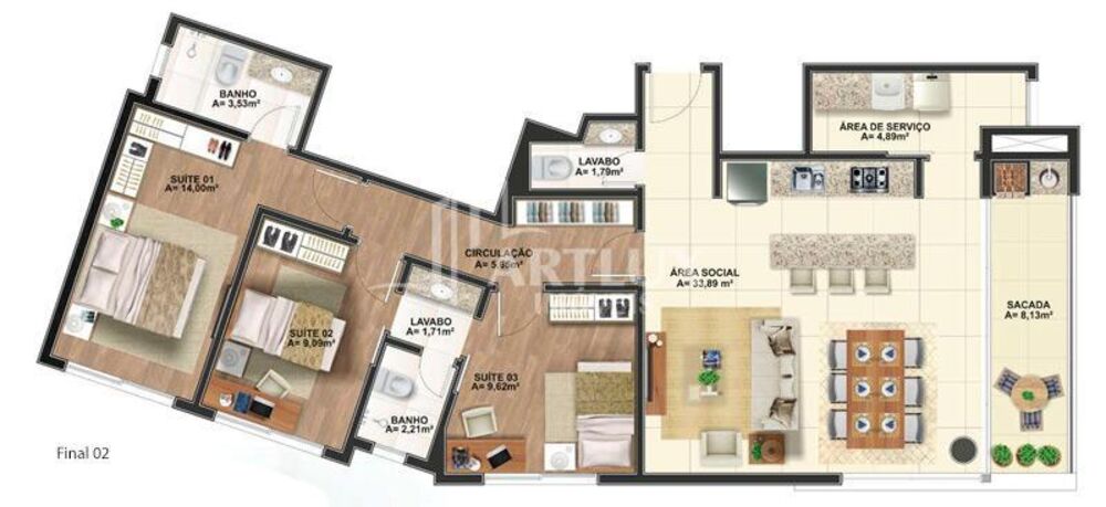 Apartamento, 3 quartos, 108 m² - Foto 11