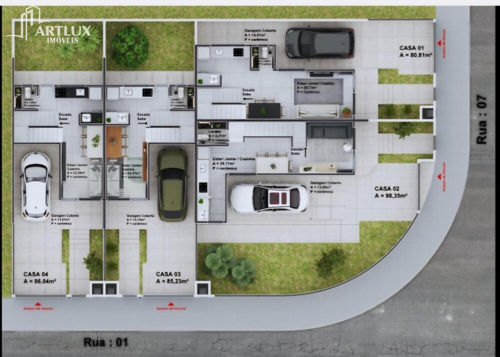 Sobrado, 2 quartos, 80 m² - Foto 1