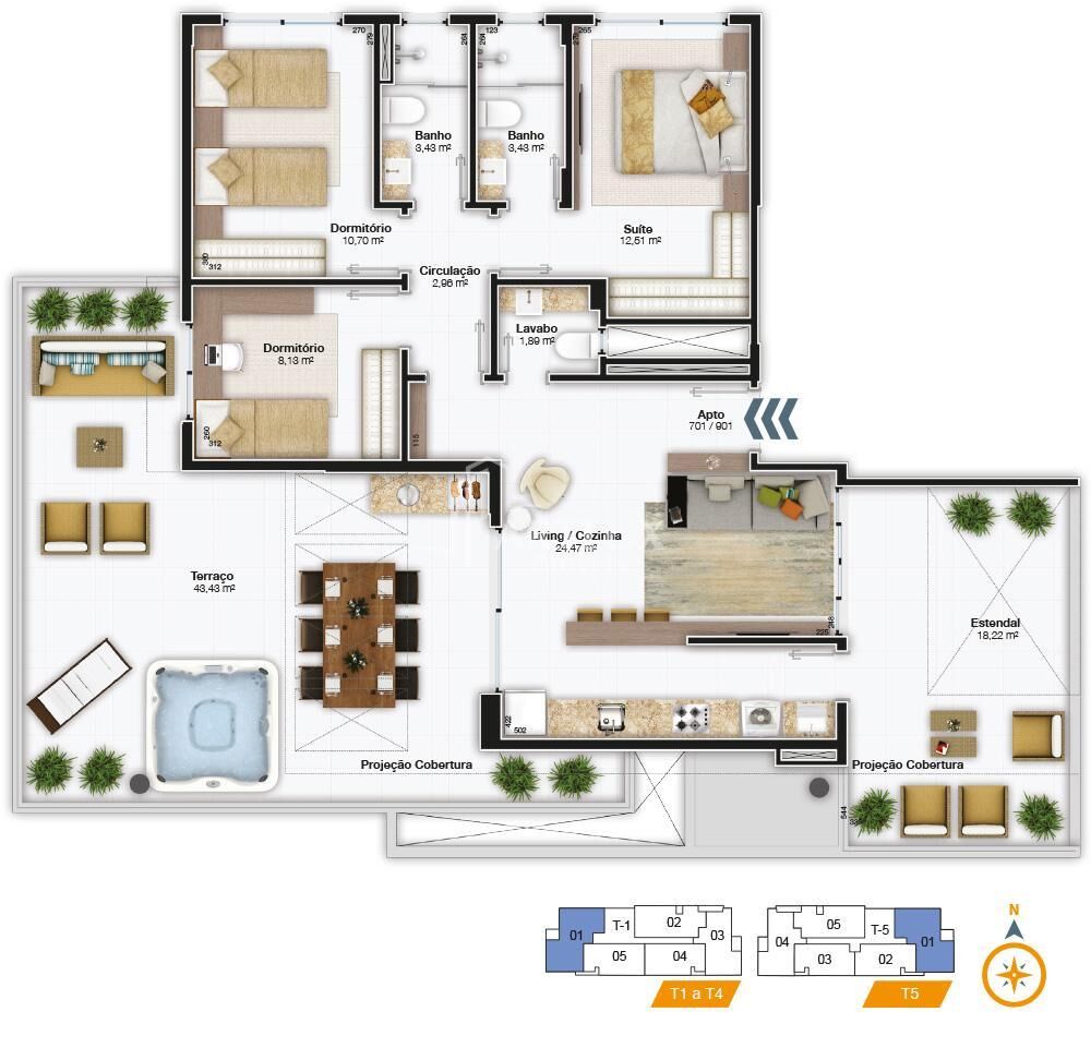Apartamento, 3 quartos, 147 m² - Foto 5