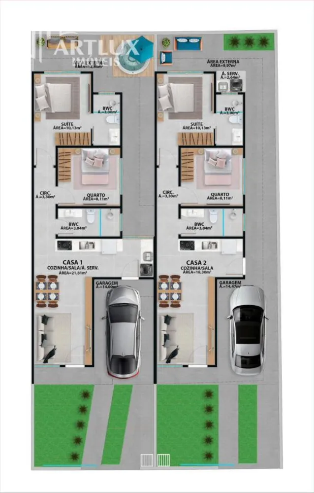 Casa, 2 quartos, 65 m² - Foto 4