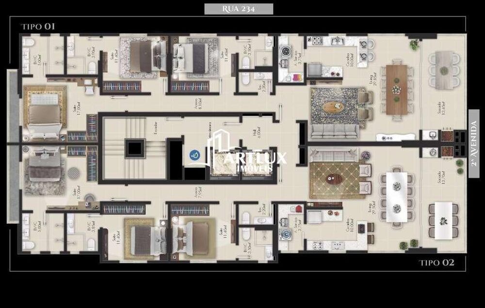 Apartamento, 3 quartos, 137 m² - Foto 3
