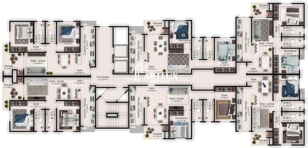 Apartamento, 2 quartos, 68 m² - Foto 6