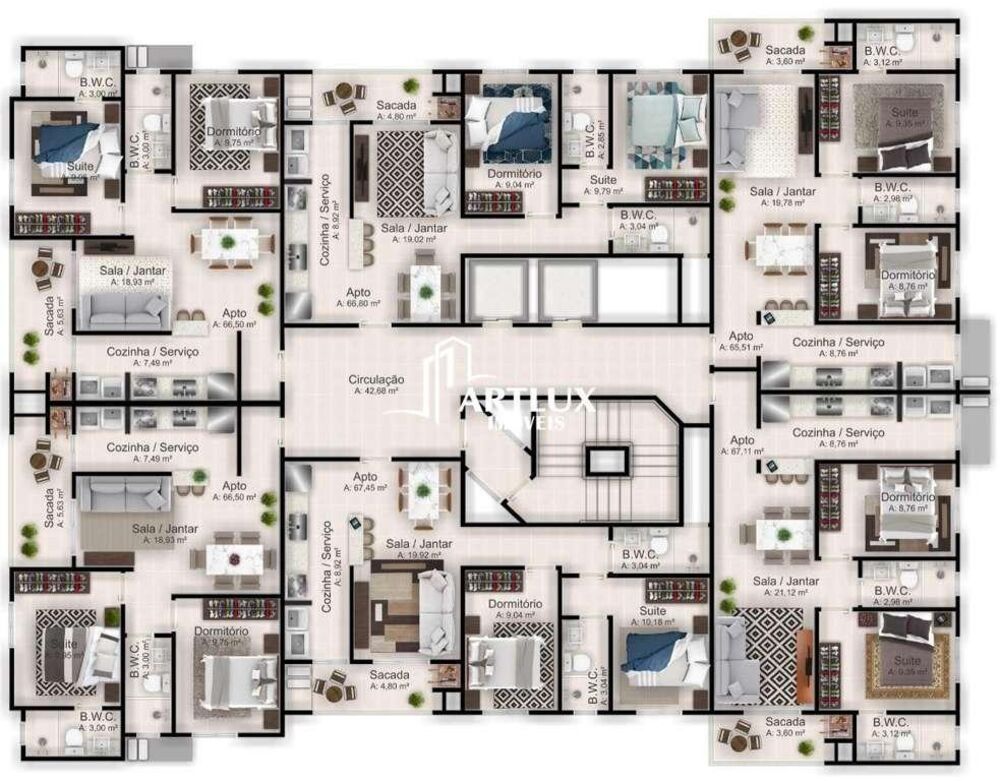 Apartamento, 2 quartos, 68 m² - Foto 13