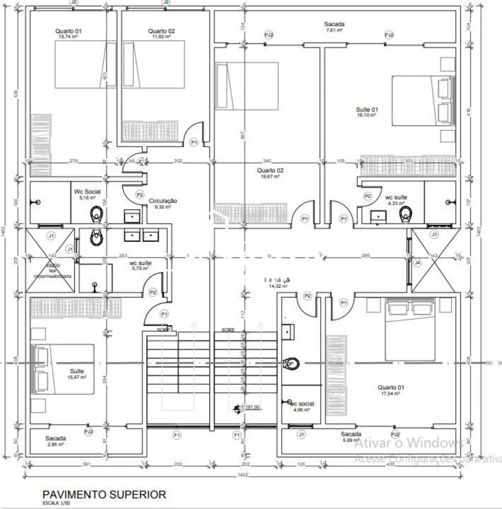 Sobrado, 3 quartos - Foto 1