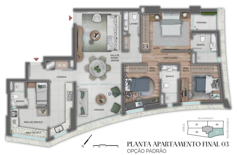 Apartamento, 3 quartos, 128 m² - Foto 4