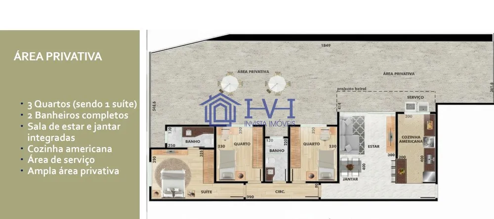 Apartamento, 3 quartos, 75 m² - Foto 3