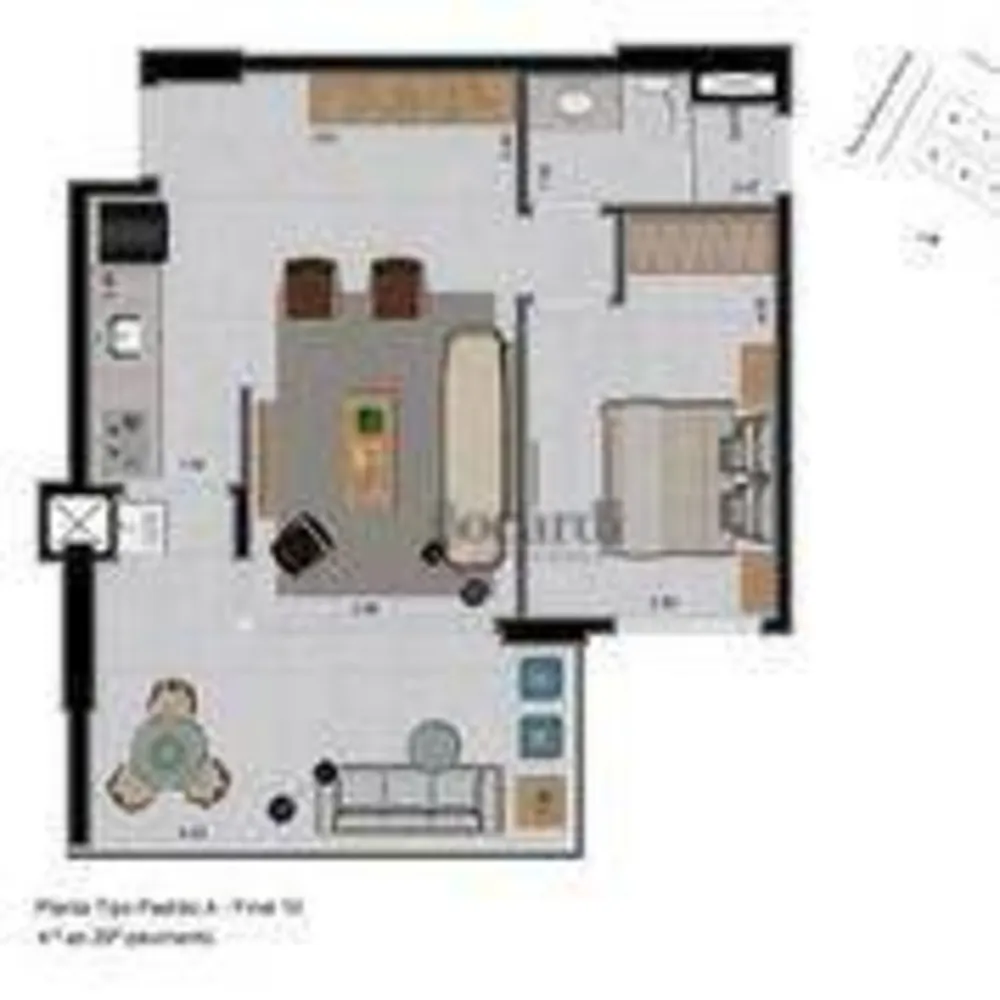 Apartamento, 1 quarto, 52 m² - Foto 2