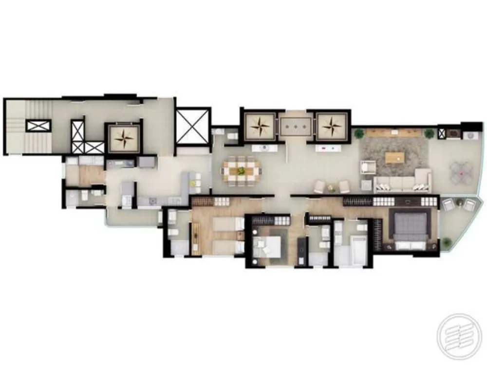 Apartamento, 3 quartos, 179 m² - Foto 3