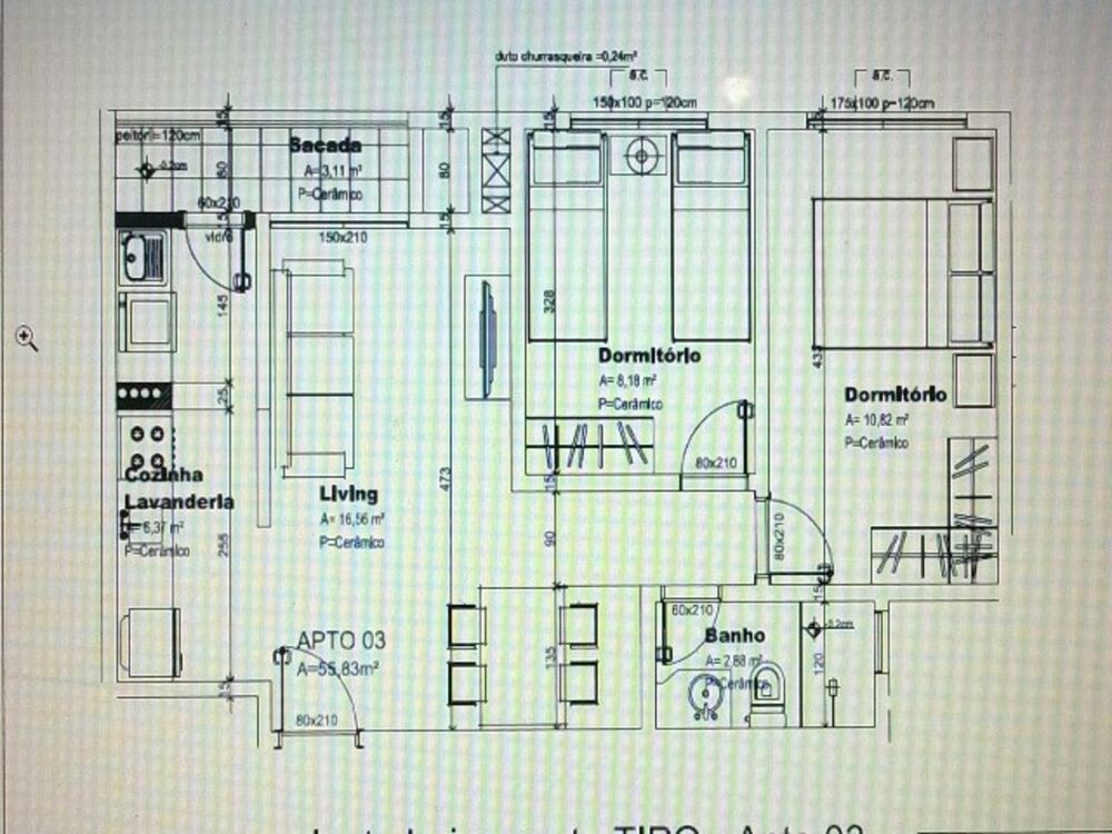 Apartamento, 2 quartos, 84 m² - Foto 1